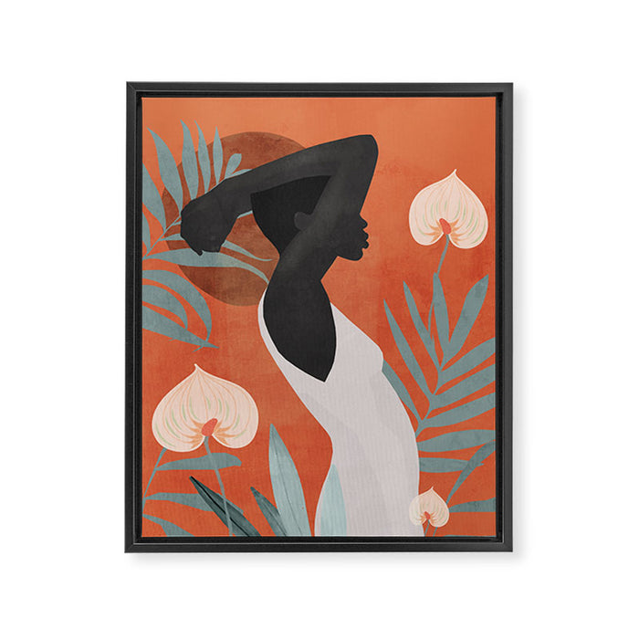 Tropical Girl 41 Framed Canvas Print Gallery Image 1