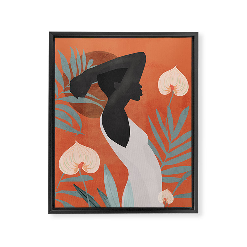 Tropical Girl 41 Framed Canvas Print Gallery Image 6