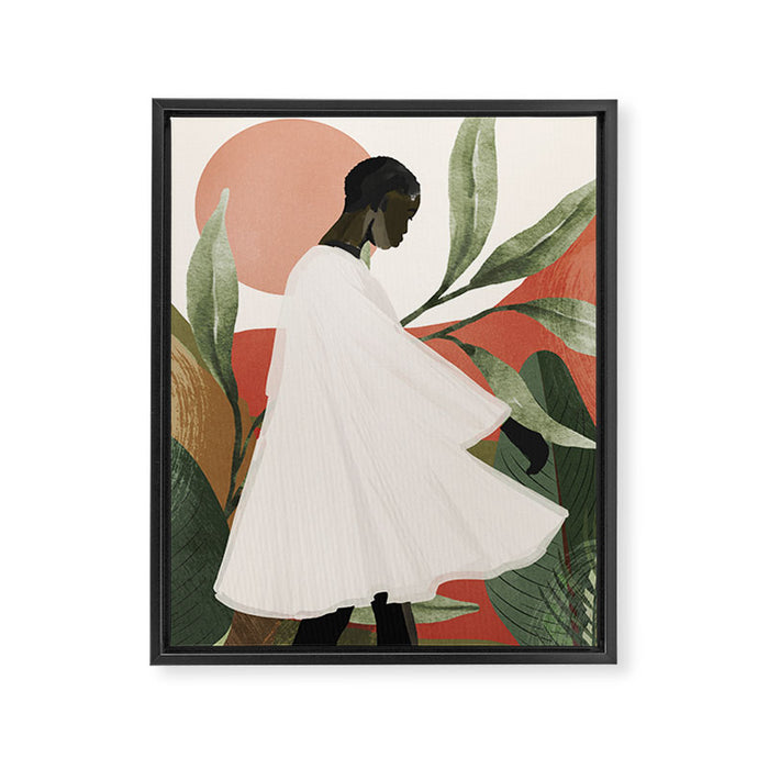 Tropical Girl 44 Framed Canvas Print Gallery Image 1