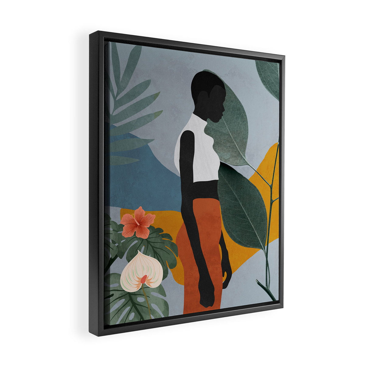 Tropical Girl 5 Framed Canvas Print Gallery Image 2