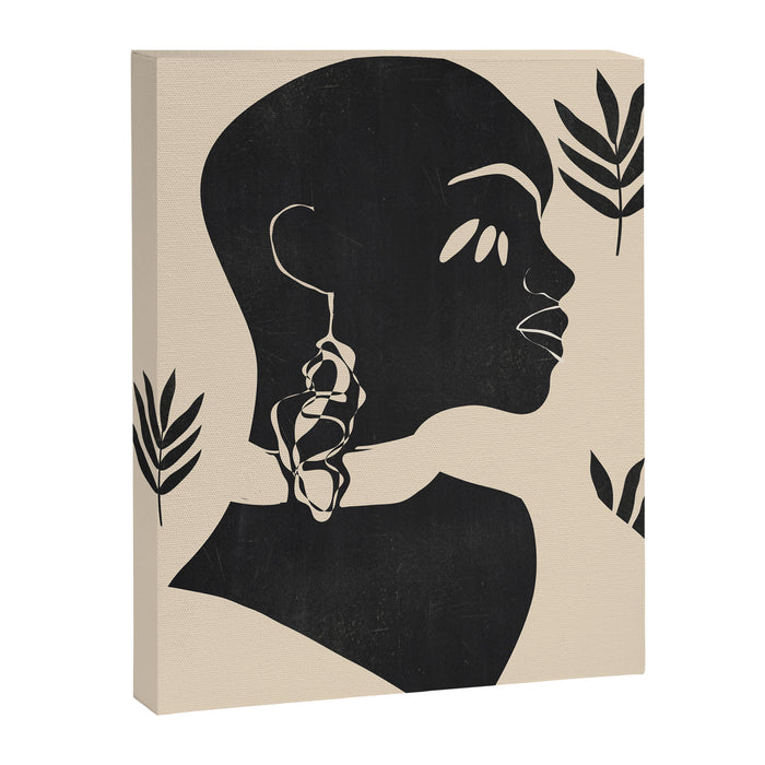 Tropical Girl /Abstract Minimal Canvas Print Gallery Image 1