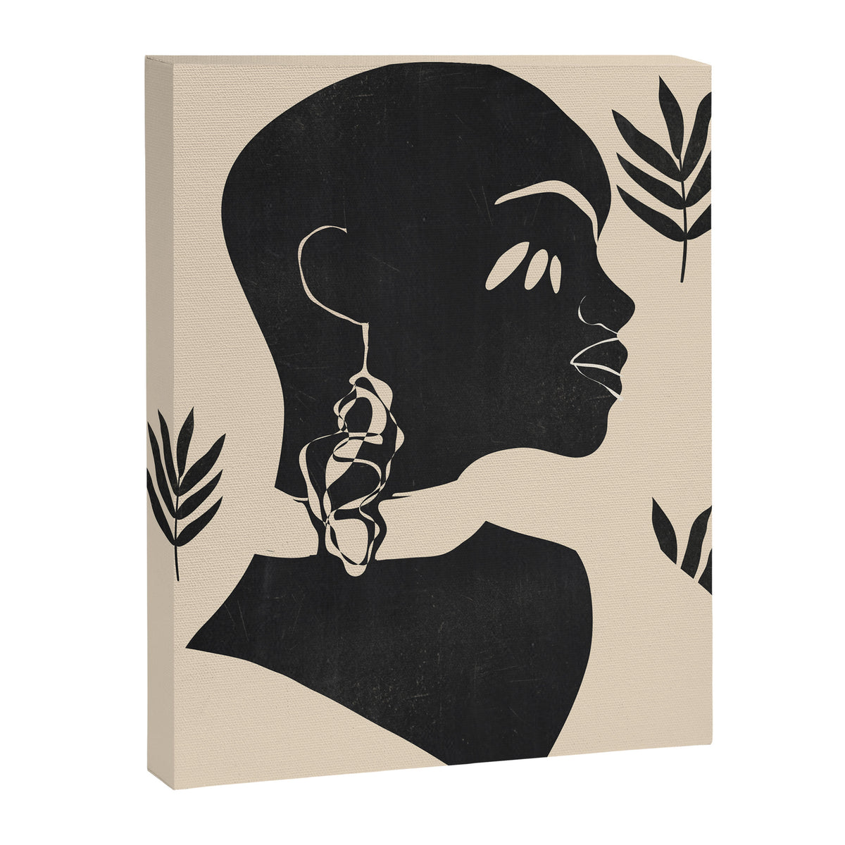 Tropical Girl /Abstract Minimal Canvas Print Gallery Image 6