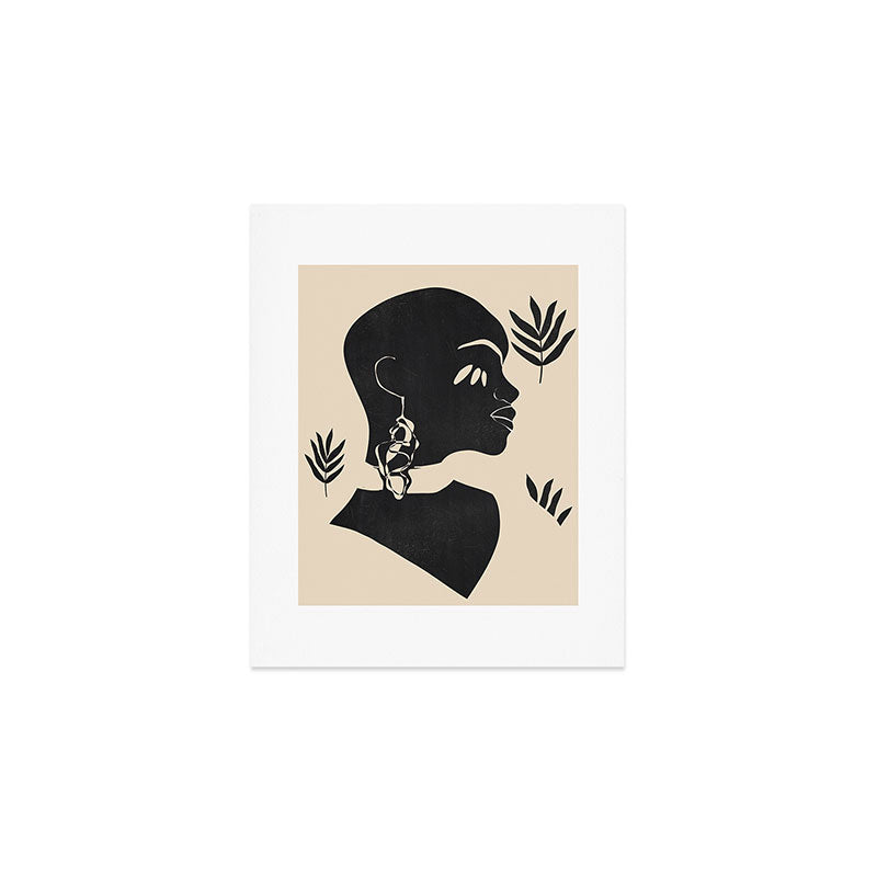 Tropical Girl /Abstract Minimal Art Print Gallery Image 1