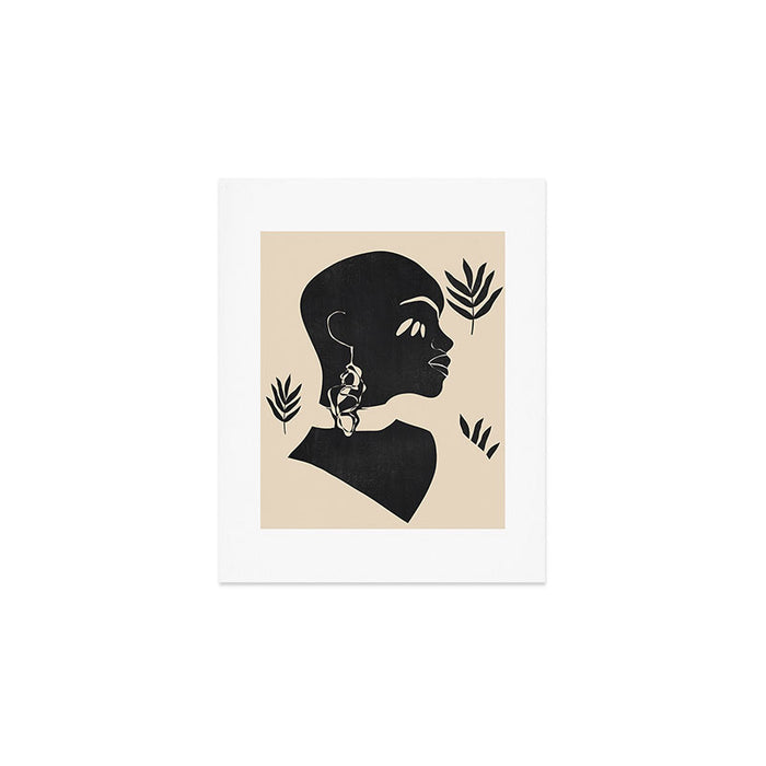 Tropical Girl /Abstract Minimal Art Print Gallery Image 1