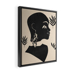 Tropical Girl /Abstract Minimal Framed Canvas Print Gallery Image 2