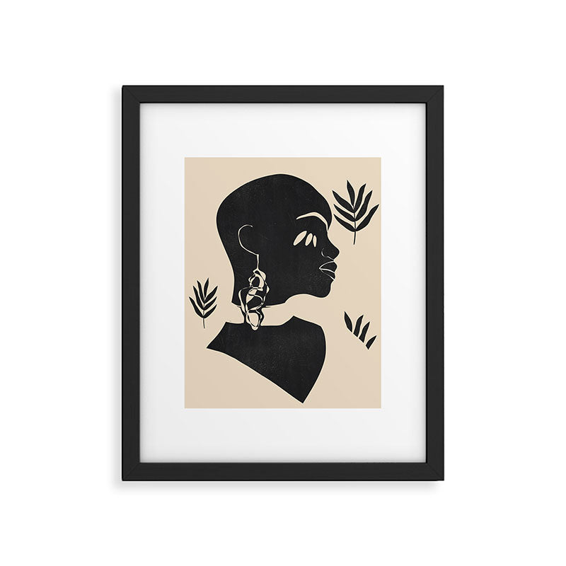 Tropical Girl /Abstract Minimal Framed Art Print Gallery Image 4