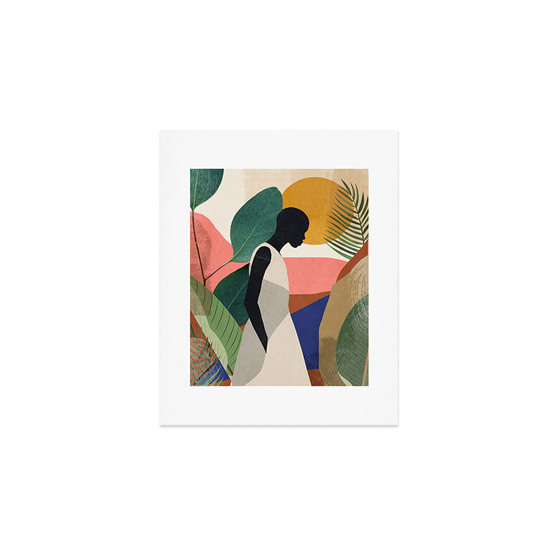 Tropical Girl Art Print Gallery Image 1