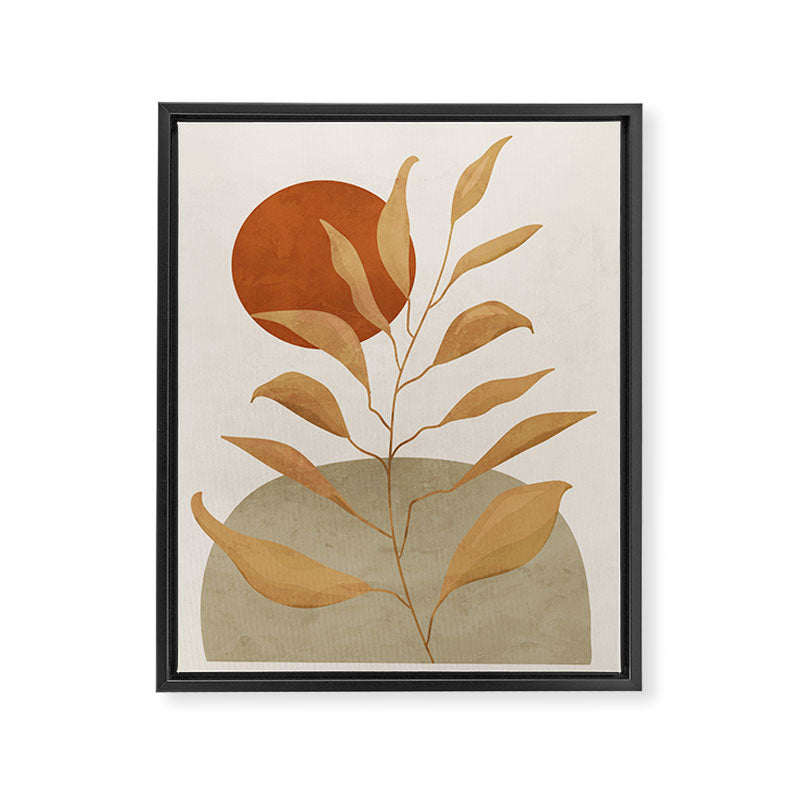 Tropical Leaf- Abstract Art 15 Framed Canvas Print Gallery Image 6