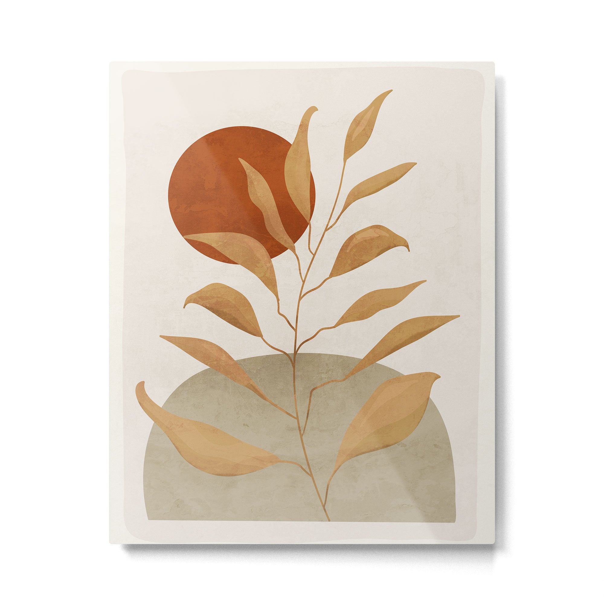 Tropical Leaf- Abstract Art 15 Metal Print Gallery Image 4