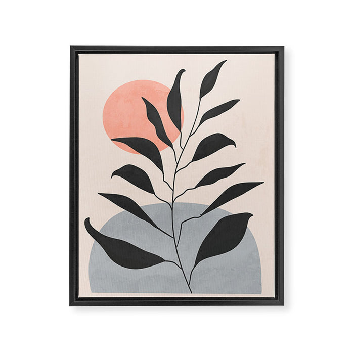 Tropical Leaf- Abstract Art 16 Framed Canvas Print Gallery Image 1