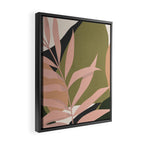 Tropical Leaf- Abstract Art 2 Framed Canvas Print Gallery Image 2