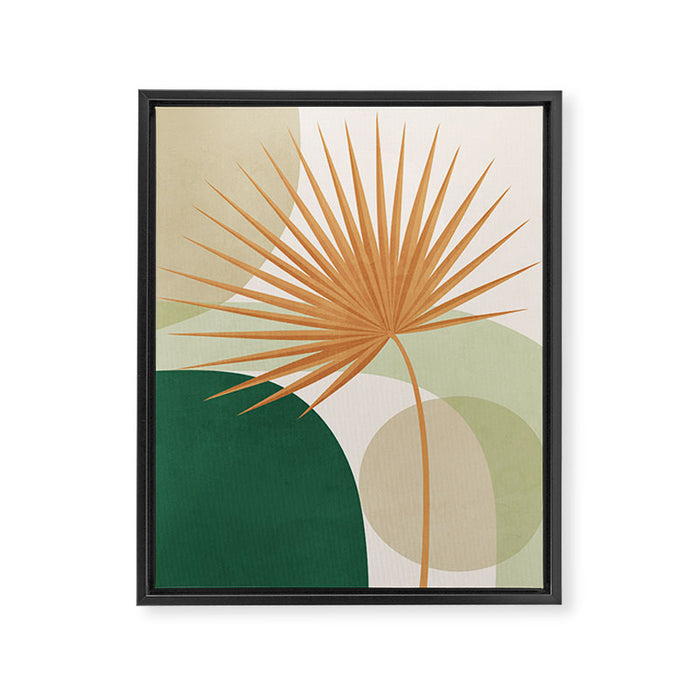 Tropical Leaf- Abstract Art 22/2 Framed Canvas Print Gallery Image 1