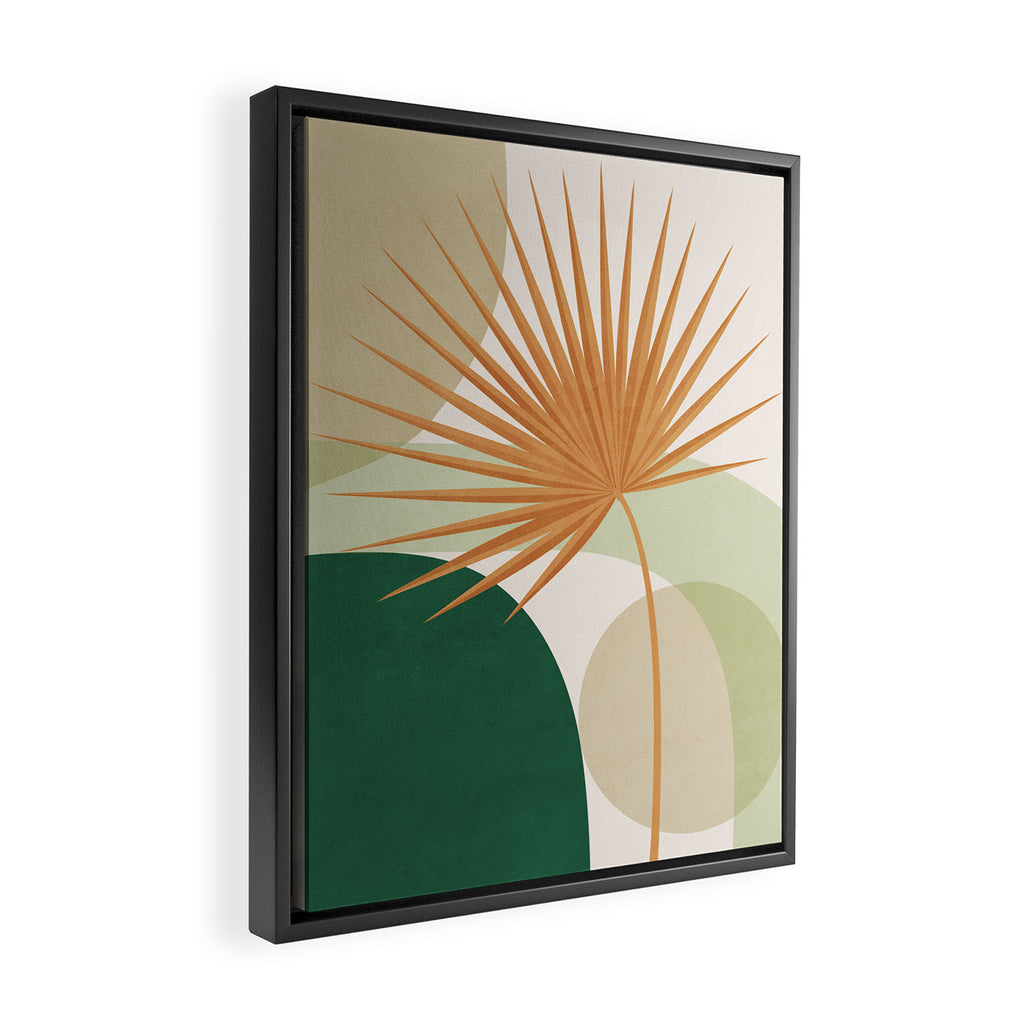 Tropical Leaf- Abstract Art 22/2 Framed Canvas Print Gallery Image 2