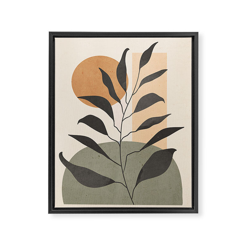 Tropical Leaf- Abstract Art 23 Framed Canvas Print Gallery Image 6