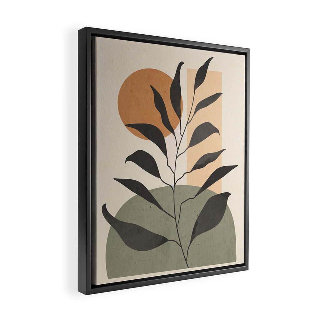 Tropical Leaf- Abstract Art 23 Framed Canvas Print Gallery Image 2