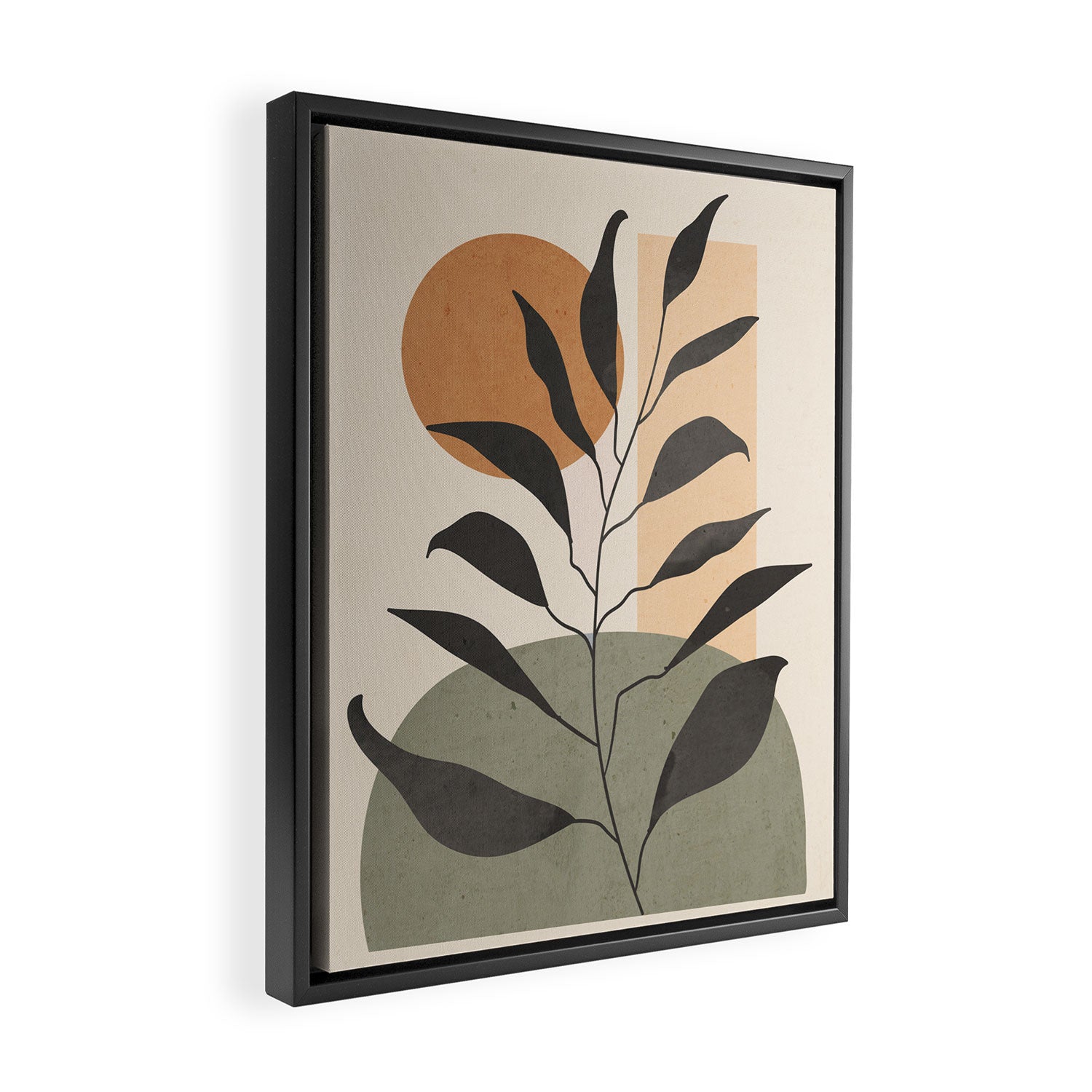 Tropical Leaf- Abstract Art 23 Framed Canvas Print Gallery Image 2