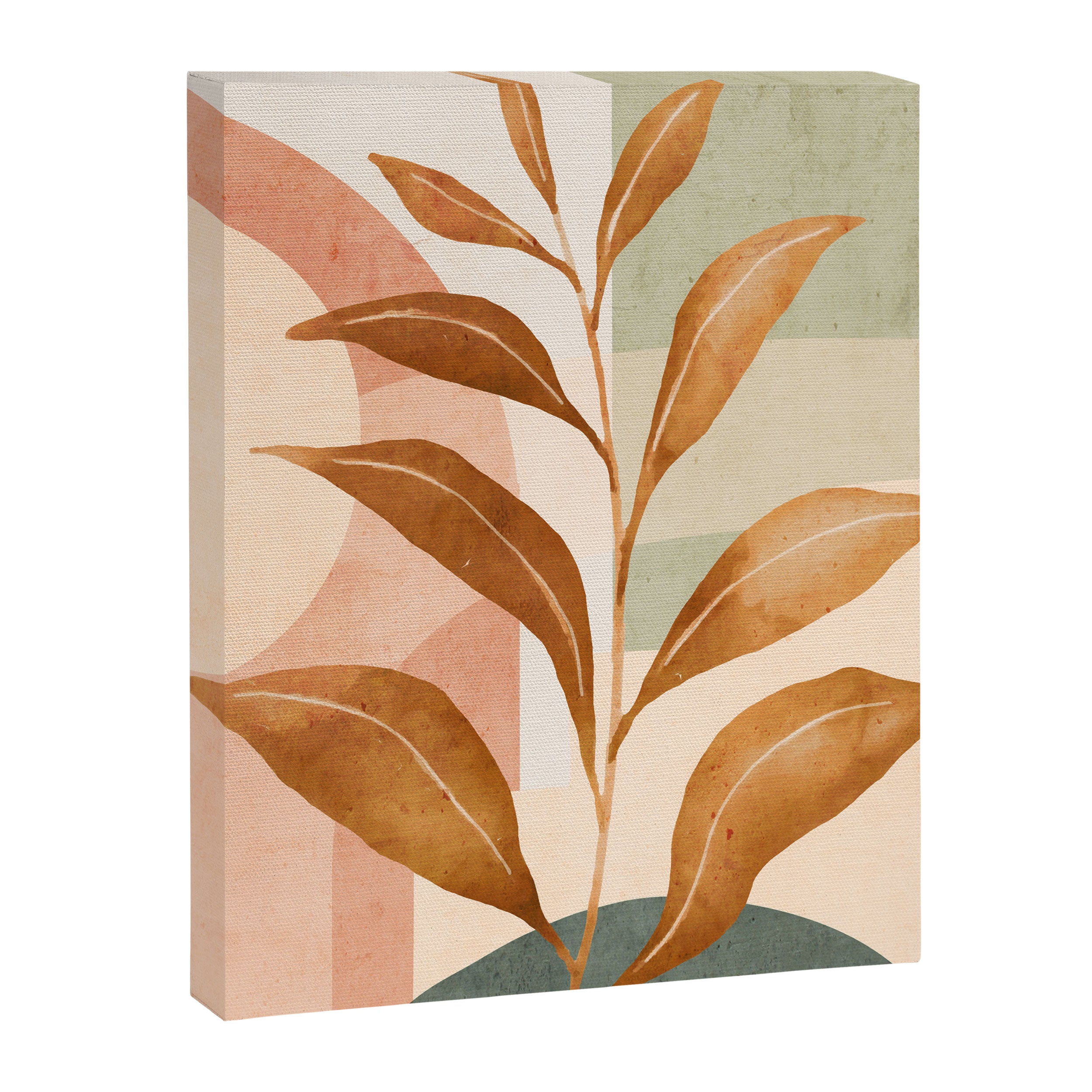 Tropical Leaf- Abstract Art 25 Canvas Print Gallery Image 6