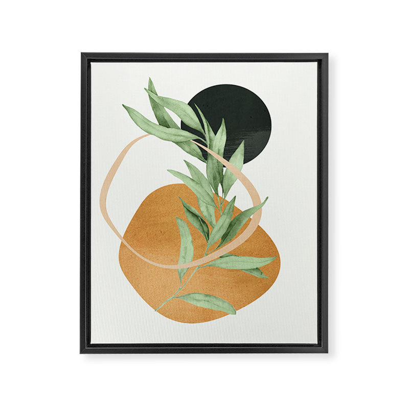 Tropical Leaf- Abstract Art 41 Framed Canvas Print Gallery Image 6