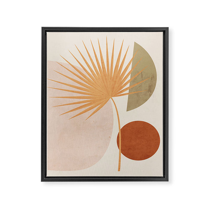 Tropical Leaf- Abstract Art 49a Framed Canvas Print Gallery Image 1