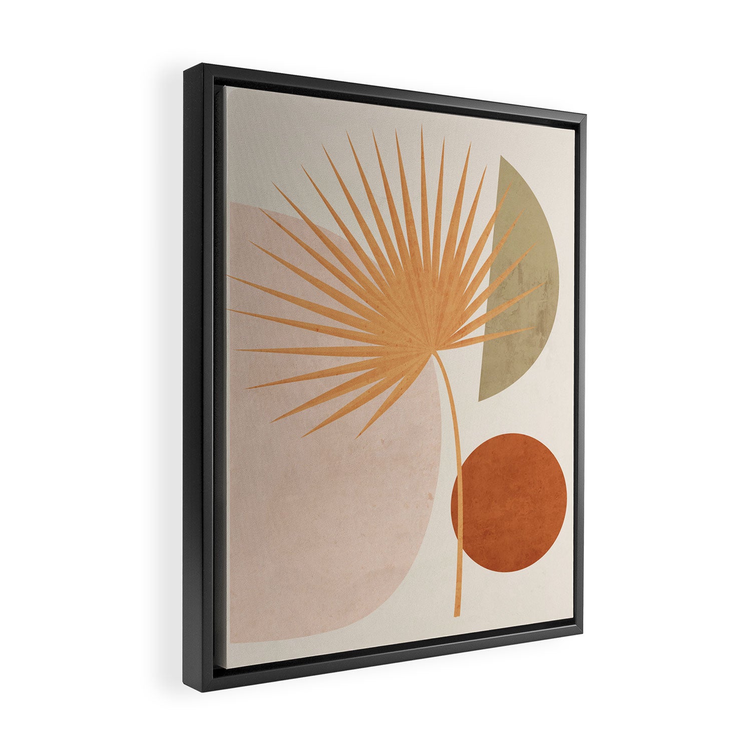 Tropical Leaf- Abstract Art 49a Framed Canvas Print Gallery Image 2