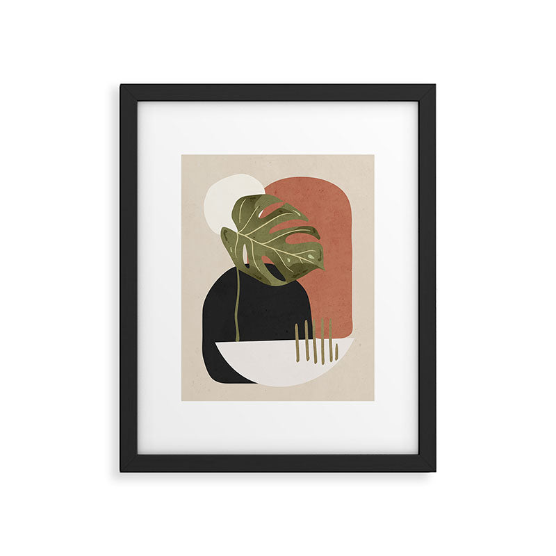 Tropical Leaf- Abstract Art 7 Framed Art Print Gallery Image 5