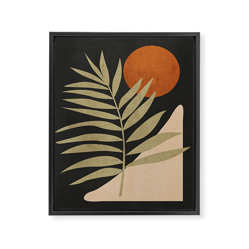 Tropical Leaf- Abstract Art 9/1 Framed Canvas Print Gallery Image 6