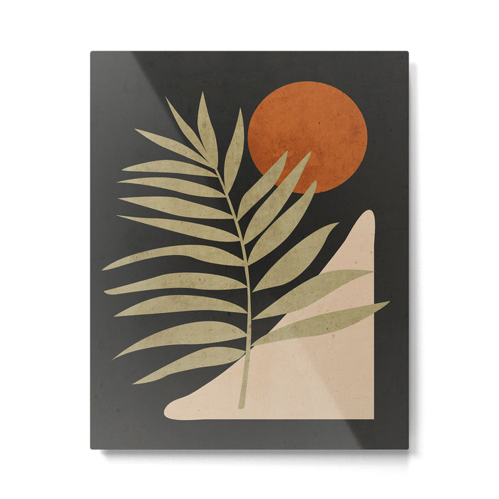 Tropical Leaf- Abstract Art 9/1 Metal Print Gallery Image 1