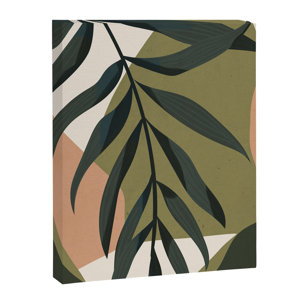 Tropical Leaf- Abstract Art Canvas Print Gallery Image 6