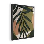Tropical Leaf- Abstract Art Framed Canvas Print Gallery Image 2