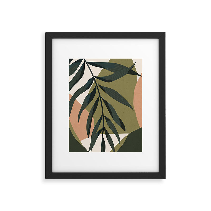 Tropical Leaf- Abstract Art Framed Art Print Gallery Image 4