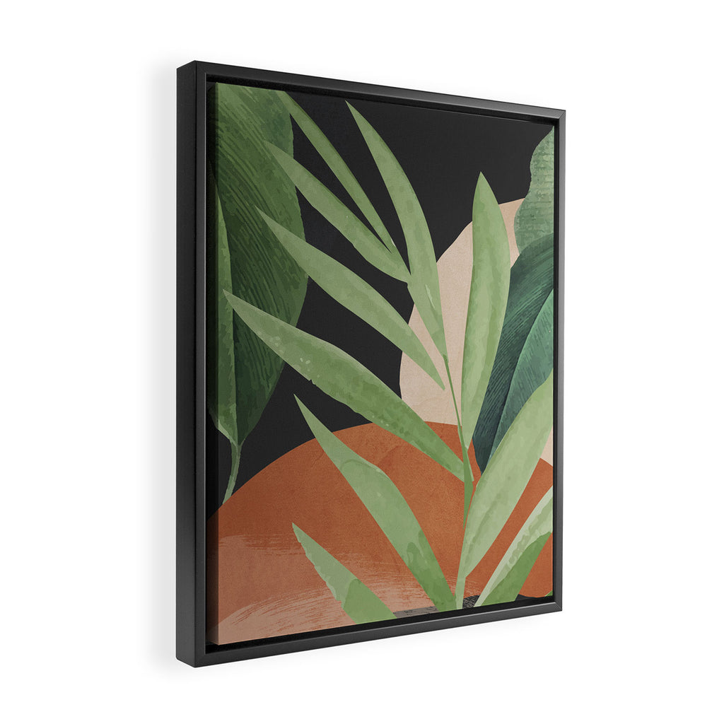 Tropical Leaves 6 Framed Canvas Print Gallery Image 2