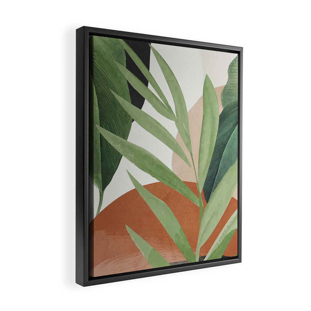 Tropical Leaves 7 Framed Canvas Print Gallery Image 2