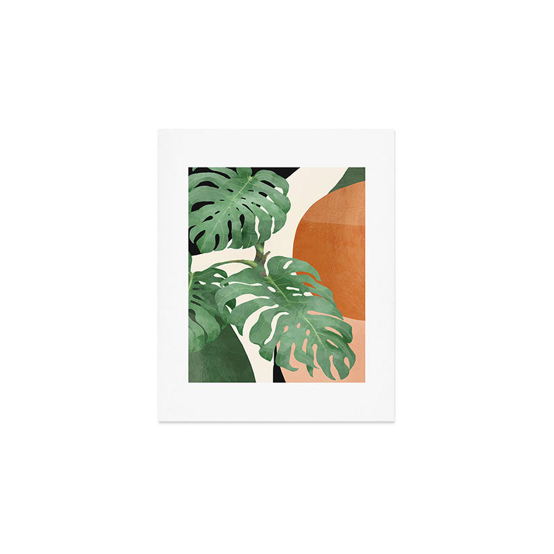 Tropical Leaves- Abstract Art  Art Print Gallery Image 1