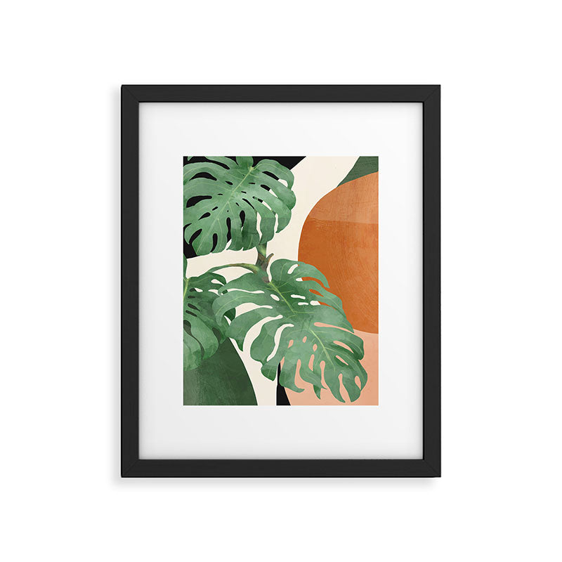 Tropical Leaves- Abstract Art  Framed Art Print Gallery Image 4