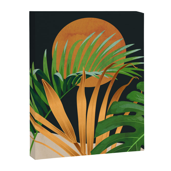 Tropical Night Garden 2 Canvas Print Gallery Image 1