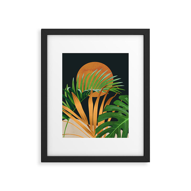 Tropical Night Garden 2 Framed Art Print Gallery Image 5