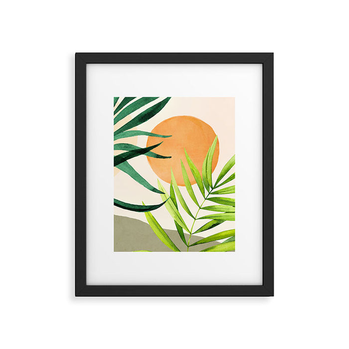tropical sun Framed Art Print Gallery Image 1