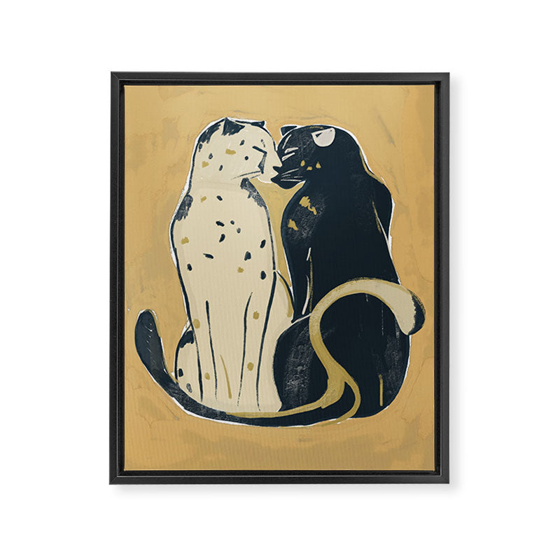 Two Cheetahs 2 Framed Canvas Print Gallery Image 6