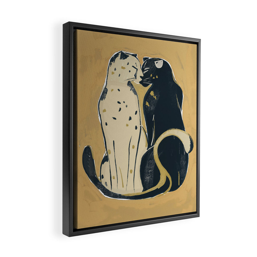 Two Cheetahs 2 Framed Canvas Print Gallery Image 2