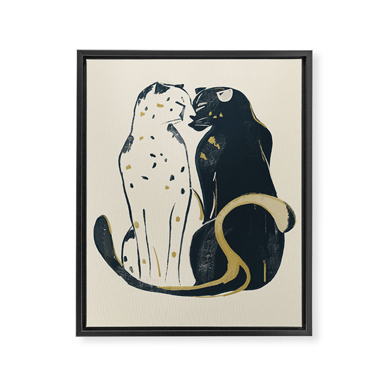 Two Cheetahs 3 Framed Canvas Print Gallery Image 6