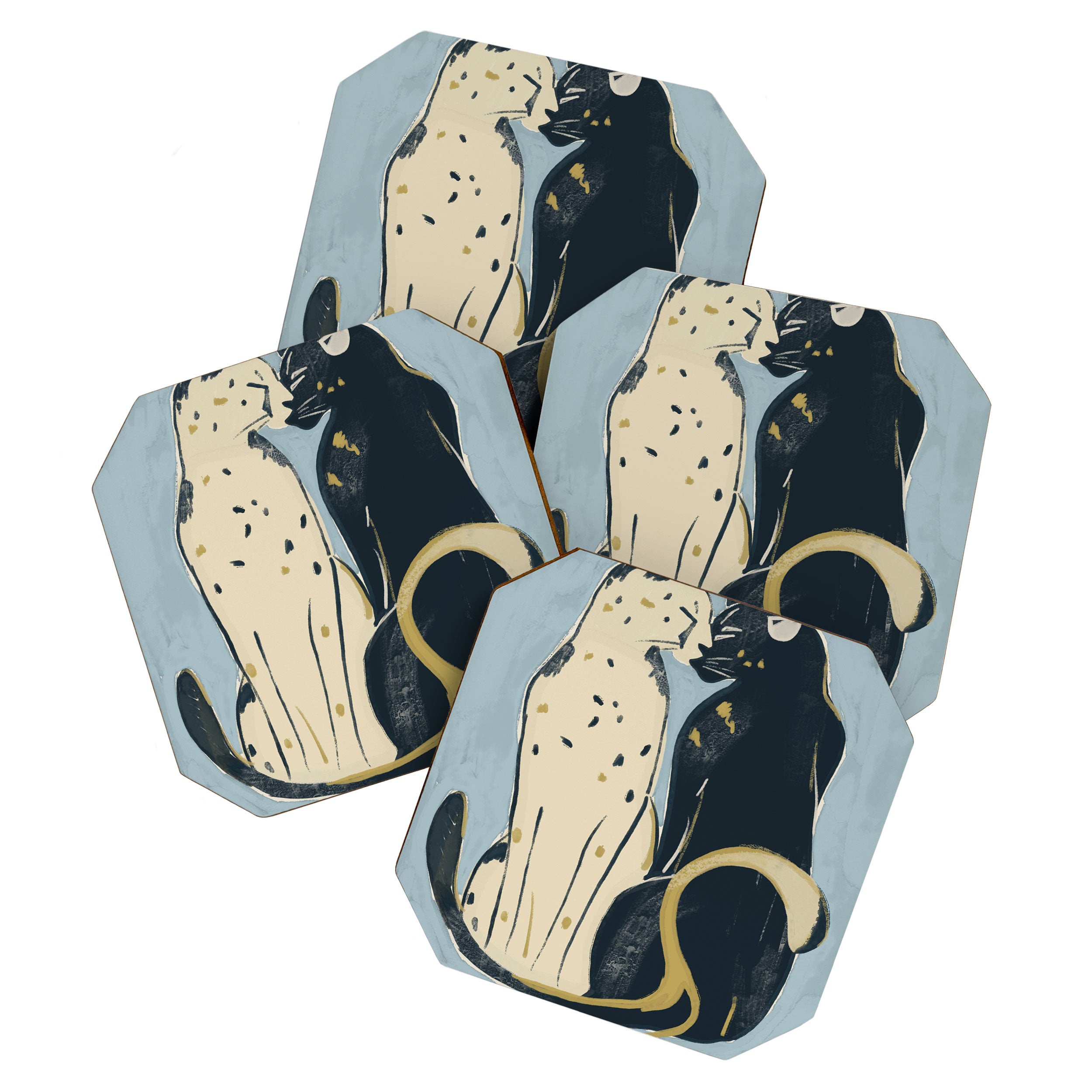 Two Cheetahs 4 Coaster Gallery Image 1