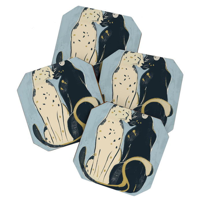 Two Cheetahs 4 Coaster Gallery Image 1