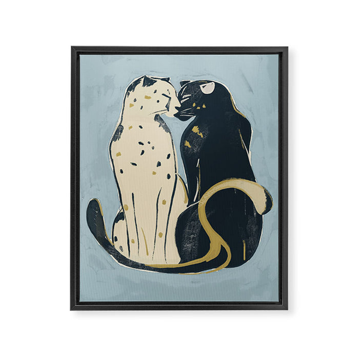 Two Cheetahs 4 Framed Canvas Print Gallery Image 1