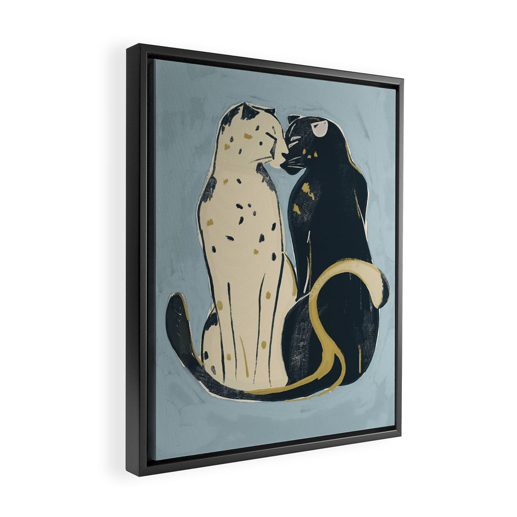 Two Cheetahs 4 Framed Canvas Print Gallery Image 2