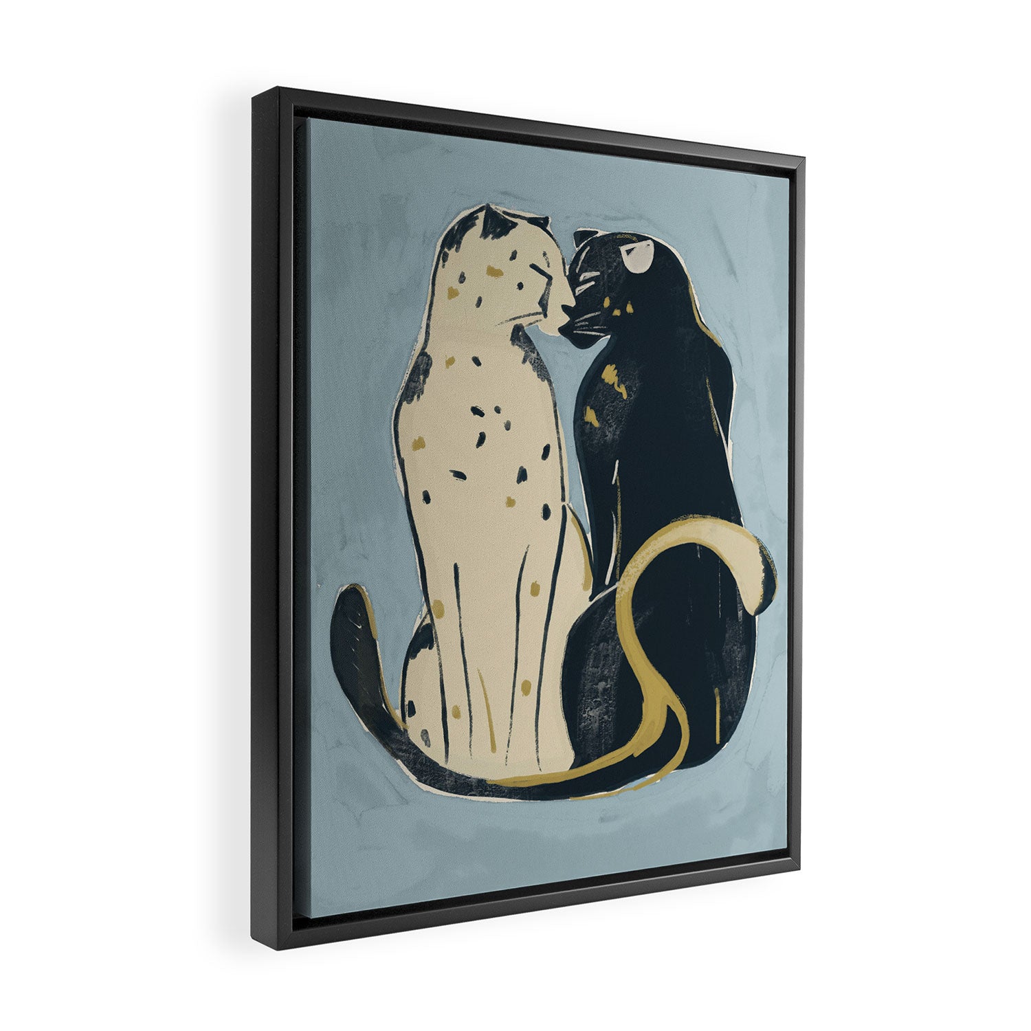 Two Cheetahs 4 Framed Canvas Print Gallery Image 2