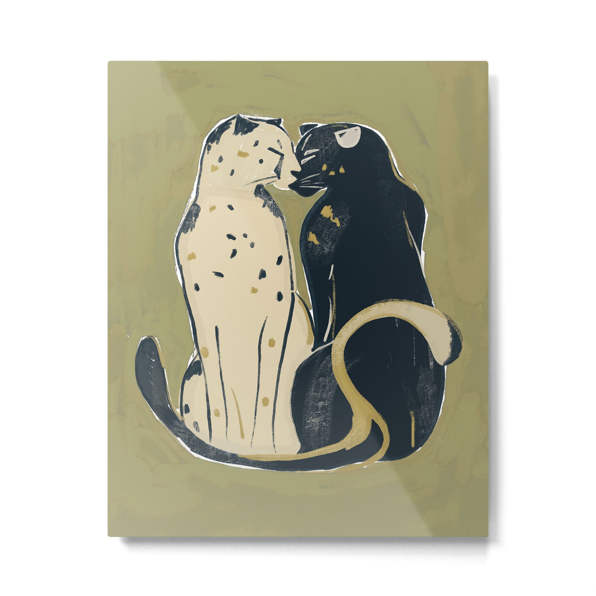 Two Cheetahs Metal Print Gallery Image 4