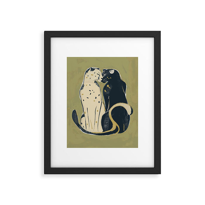 Two Cheetahs Framed Art Print Gallery Image 1