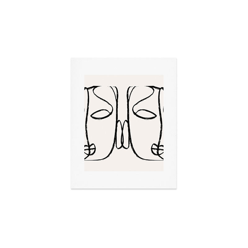 Two Faces 2 Art Print Gallery Image 1