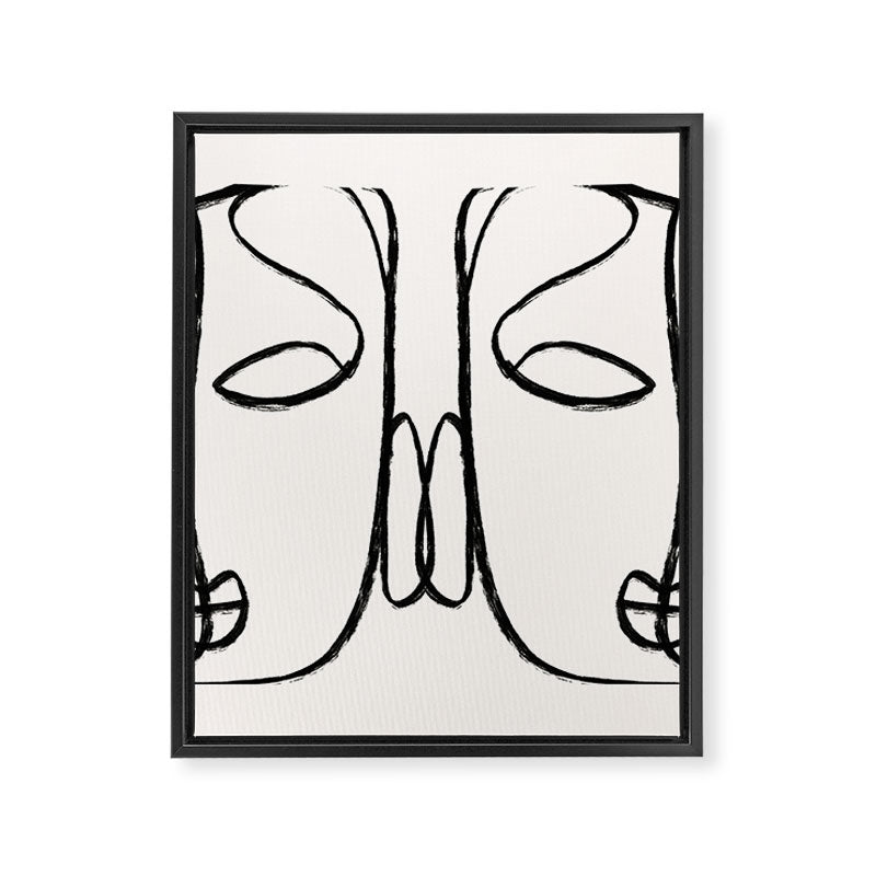 Two Faces 2 Framed Canvas Print Gallery Image 8