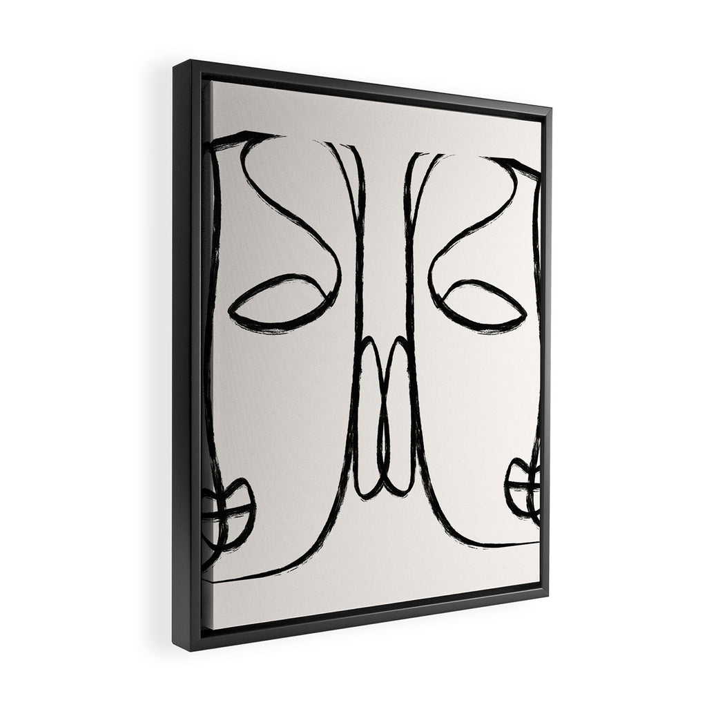 Two Faces 2 Framed Canvas Print Gallery Image 2